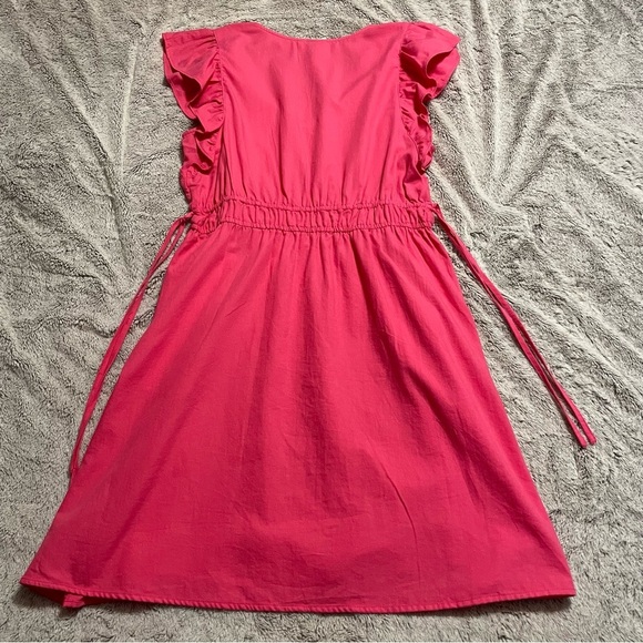 Pink Ruffle Sleeve Dress - Picture 8 of 8